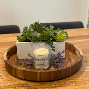 7.5 oz soy candle vanilla lavender