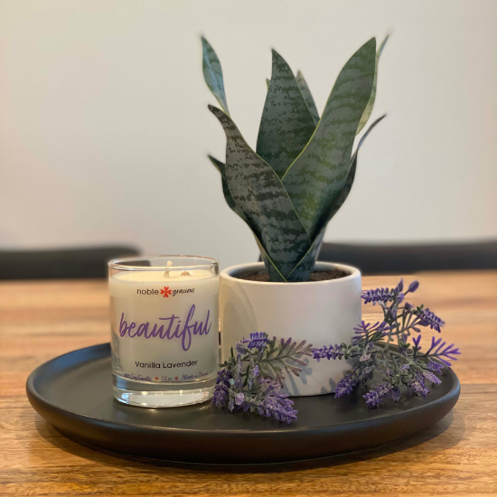 7.5 oz vanilla lavender soy candle