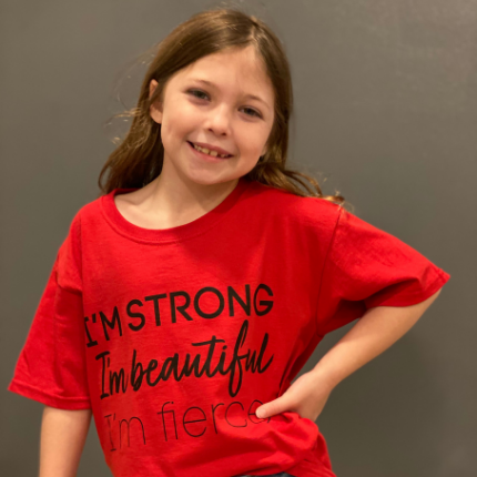 Kid's T-Shirt-I'm Strong I'm Beautiful I'm Fierce